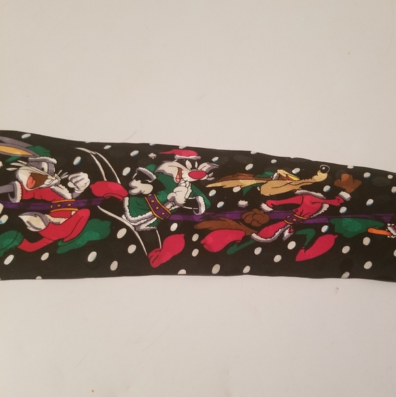 Looney Tunes Lot of 2 Neck Ties Vintage Christmas - Picture 6 of 8